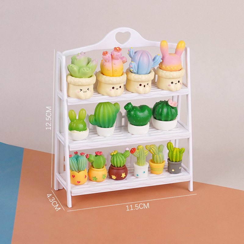 Supply Florist - 1Pc 1/12 ドールハウス陳列棚パンラックフラワースタンドモデルドールハウスミニ家具装飾ドールハウスアクセサリー