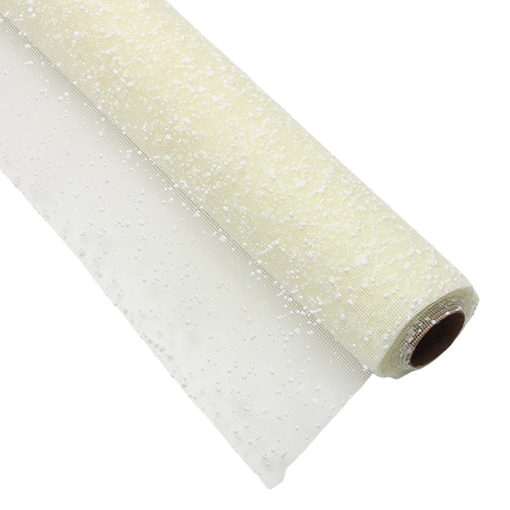 Florist Flower Supply - スノーフレークフレッシュフラワーラッピングペーパー 幅50cm DIYメッシュラッピングペーパー 花屋用ラップ用品 ウェディング誕生日パーティーデコレーション
