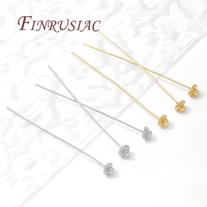 10/20個/ロット 18K金メッキピン ジュエリー製作用品 - Supply Florist のレビューと価格