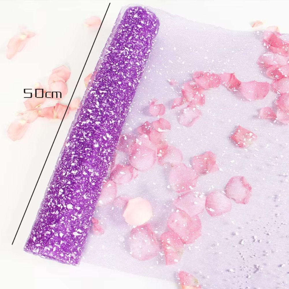 スノーフレーク柄の生花用包装紙、幅50cm、DIYブーケ用、 - Florist Flower Supply のレビューと価格