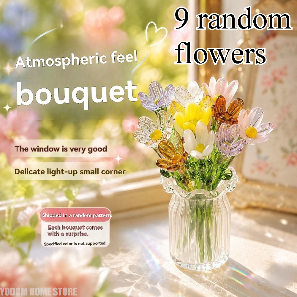 手作りのカラフルなガラス製花飾り。ロマンチックなウェディング - Florist Supply Vases のレビューと価格